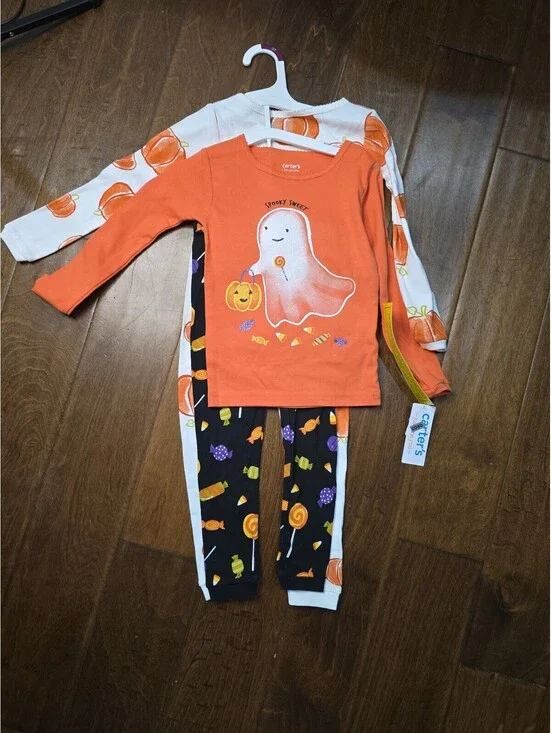 new 2 pairs 3T halloween pajamas 180G8