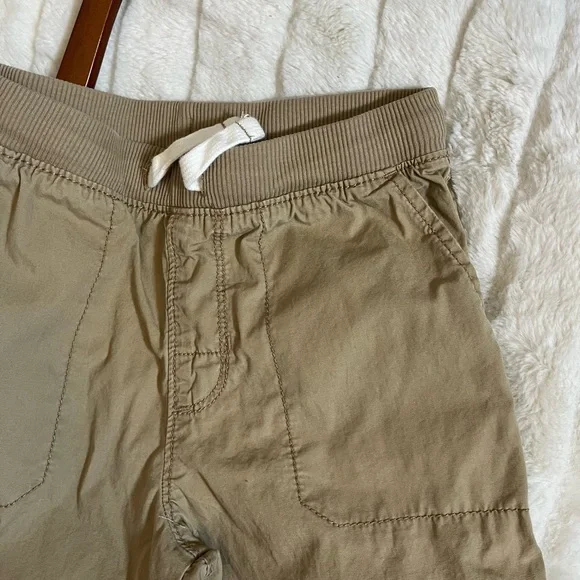 Carters Kids 7 Khaki Utility Straight Classic Simple Pants Pull On Comfy Spring