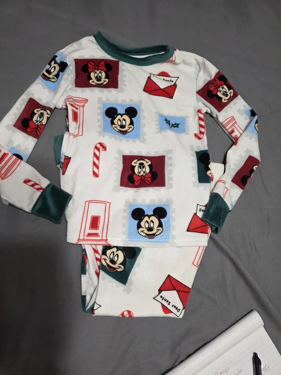 Disney Mickey & Minnie White, Red, Blue Kids Pajama Set