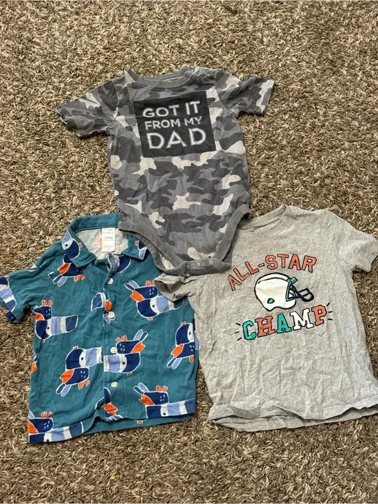 24 baby boy bundle tshirt & bodysuit