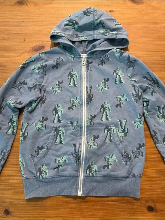 4/$13 Jumping Beans Toy Story Buzz Lightyear Zip Up Hoodie - Size 8