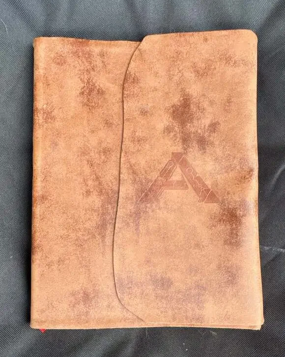 ARK: Survival Evolved Branded Distressed Leather Portfolio Notebook Cover