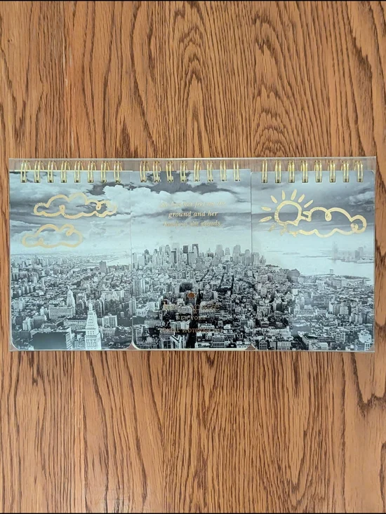 Kate Spade Mini Spiral Notepad Set of 3 Monochrome NYC Skyline
