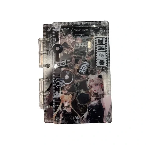 Sailor Moon A7 Shaker Notebook Gothic 6 Ring Binder Journal