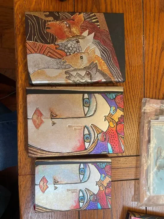 Lot of 3 Laurel Burch Paperblanks Magnetic Closure Journals Unused Art Horses