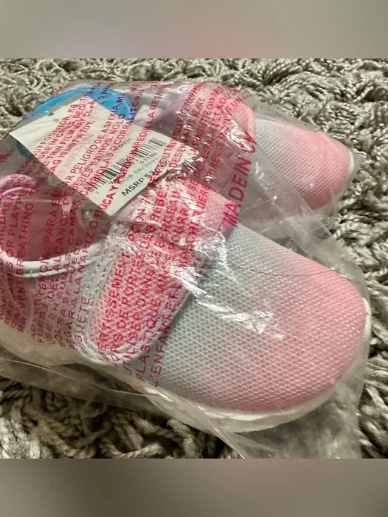 Carter's Girls Pink Mesh Slip-On Sneakers