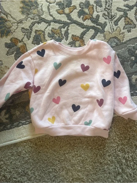 Carter's Light Pink Plush-Lined Sweatshirt