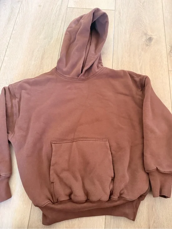 Kids YZY Brown Pullover Hoodie Sweatshirt