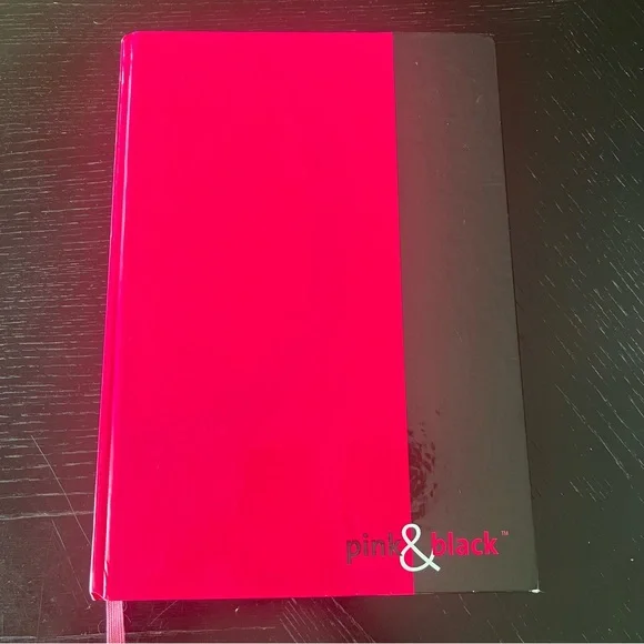 Pink and Black Office Notebook with Hardcover
