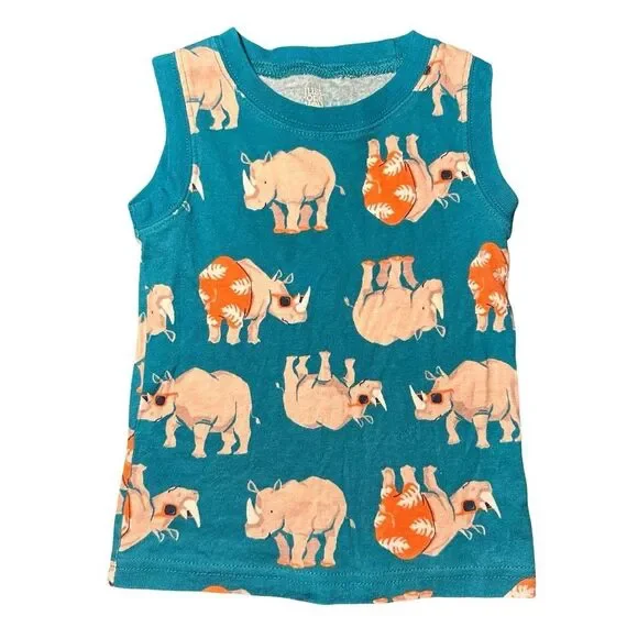 Carters 18m toddler boy rhinos tank top