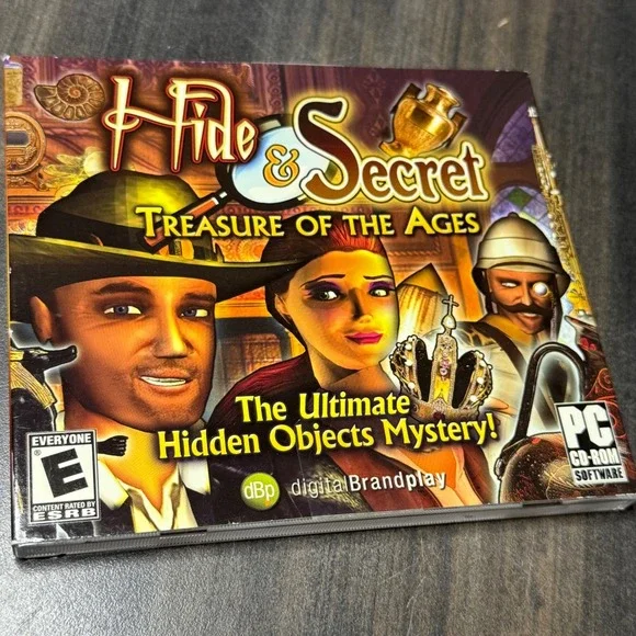 Hide & Secret Treasure of the Ages PC CD-ROM Game Hidden Object Mystery 2007