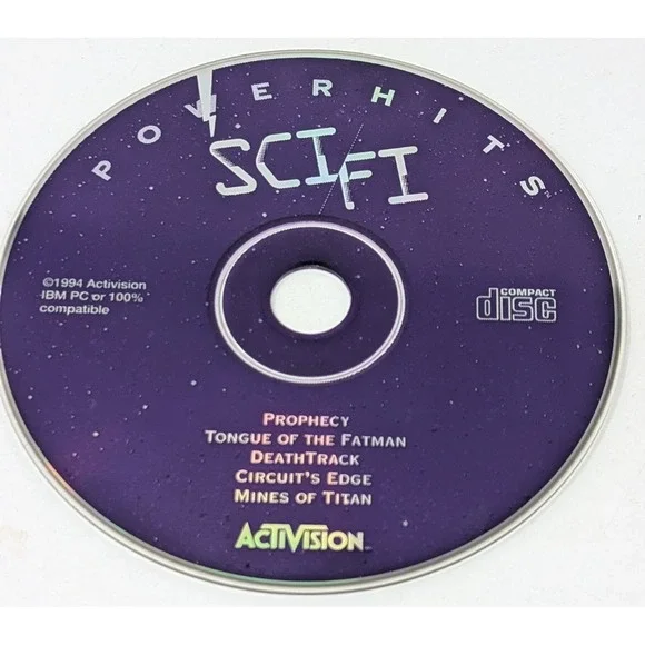 Sci-Fi Power Hits PC Game CD-ROM Activision Prophecy Tongue of The Fatman & More
