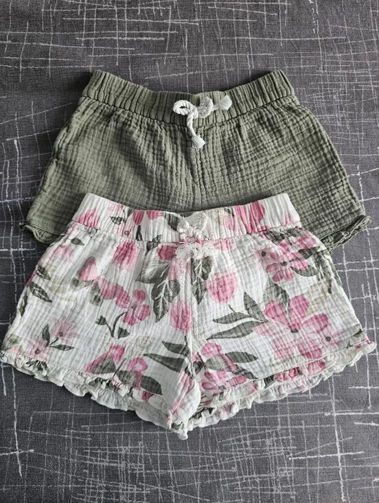 Carters Girls gauze Shorts, 100% Cotton, 4T