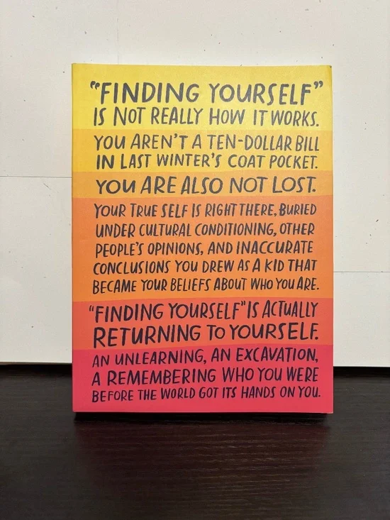 Finding yourself quote journal