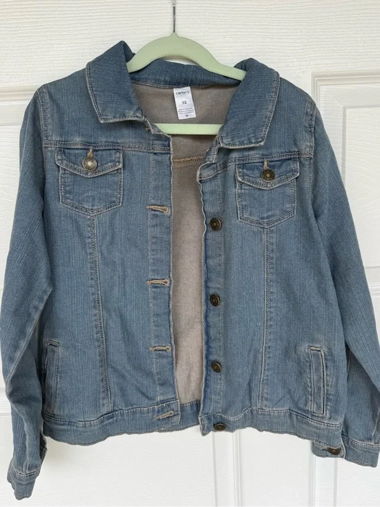 Girl’s Carters Light Wash Denim Jacket - Blue Size 12