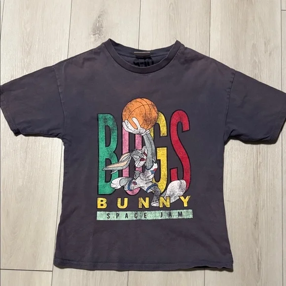 Kids Bugs Bunny Space Jam Graphic T-Shirt – Black size 9-10