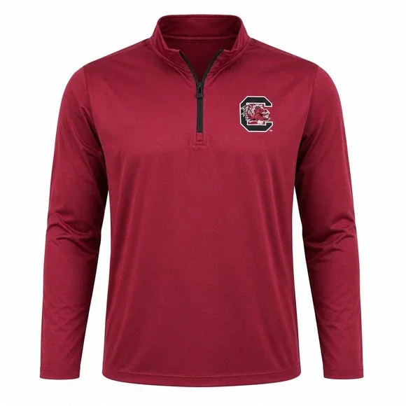 South Carolina Gamecocks Kids XL 18/20 Quarter Zip Pullover Garnet Red NEW boys