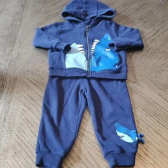 Boys 24 month Carters shark sweat set