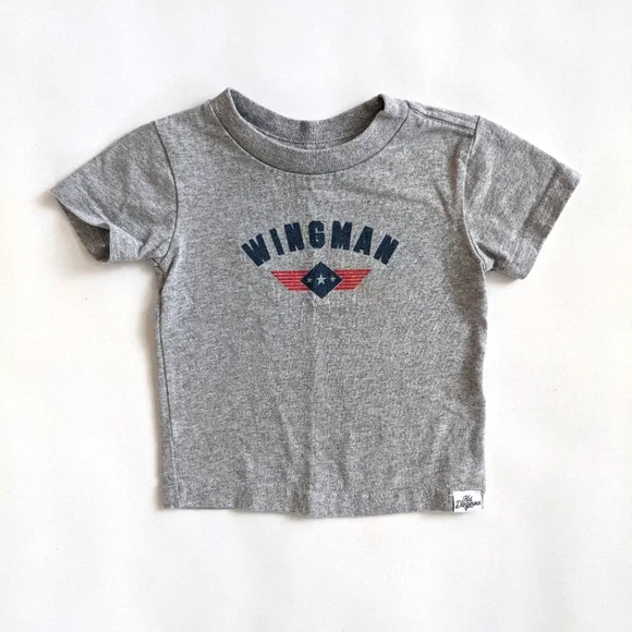 Kid Dangerous Wingman Short Sleeve Gray T-Shirt