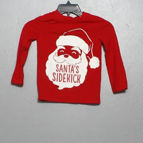 Carters just one you Santa’s sidekick long sleeve tee