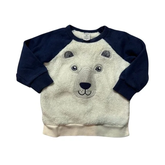 Carter's Navy and Cream‎ Polar Bear Sweater