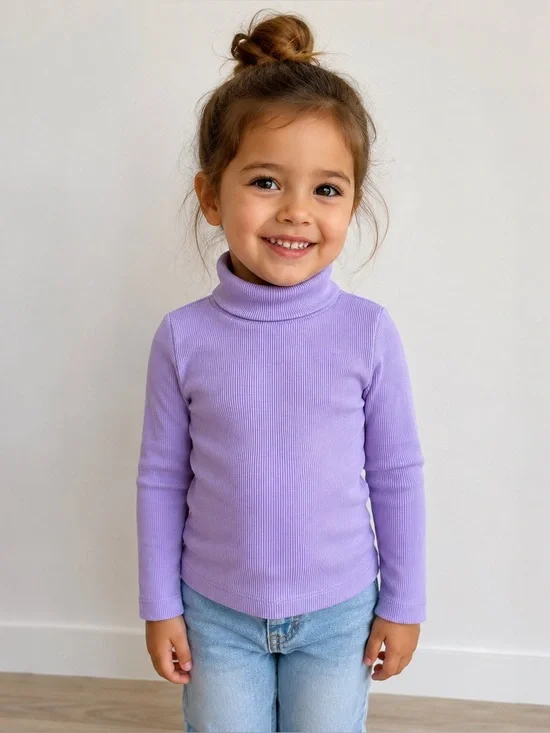 NWT The Sunday Collective Essential Turtleneck in Orchid Mist