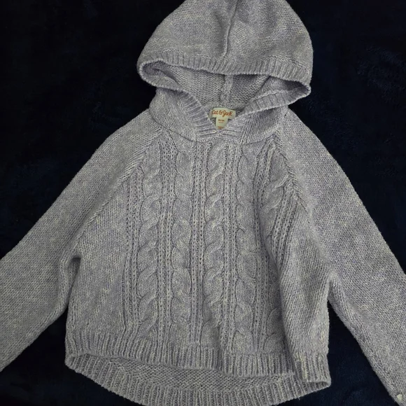 Cat & Jack lavender knit sweater with subtle shimmer