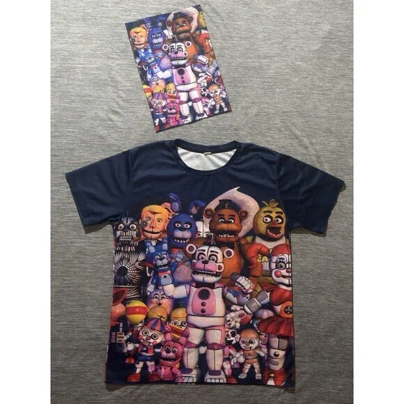Five Nights at Freddy's FNAF Kids T-Shirt And Balaclava L/XL