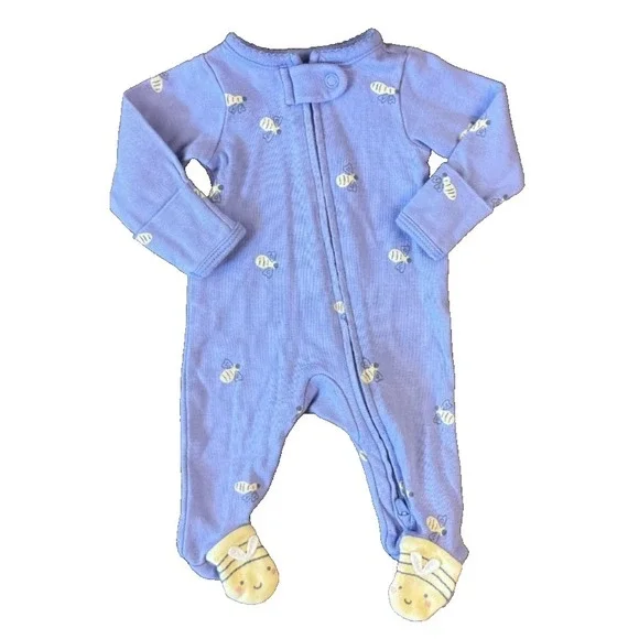 Child Of Mine Baby Girl Preemie Sleeper Bumble Bee Outfit Footie Reborn‎ Doll