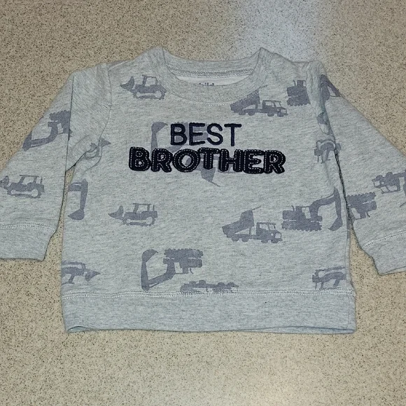 Carter's 'Best Brother' Gray Sweatshirt Size 18 Months