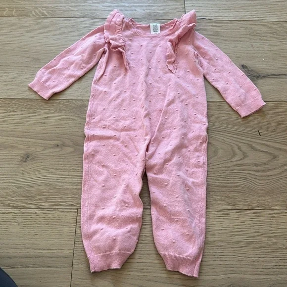carters one piece jumpsuit romper pom pom 12m
