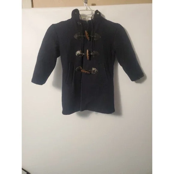 Carters Watch the Wear Girls Wool Coat Black Size 6 Zipper Button Up