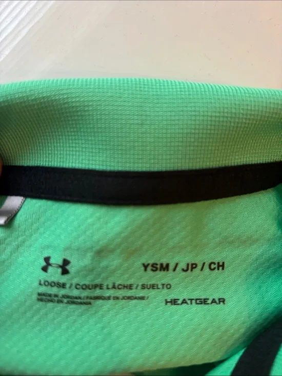 Under Armour Youth Mint Green Polo