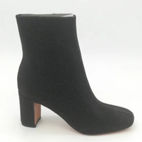 Marc Fisher Shoes Womens Ankle Boots Booties Black‎ Block High Heel 6.5 New