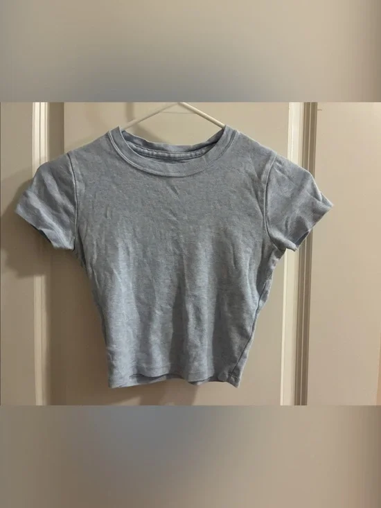 Hollister Light Blue Short Sleeve Crew Tee