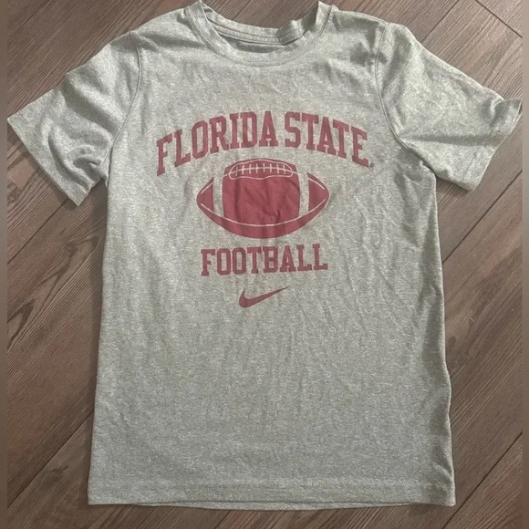 Florida State Football Nike Dri-Fit Tee Men’s Medium Gray FSU
