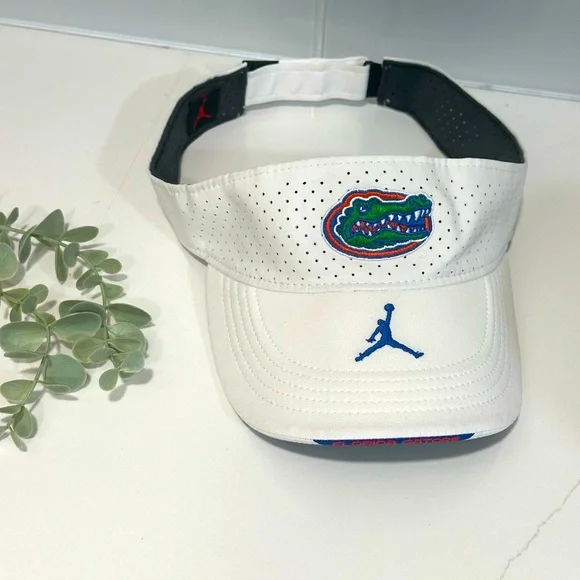 Nike Jordan Florida Gators Visor White Men On Field Adjustable Team Issue Hat