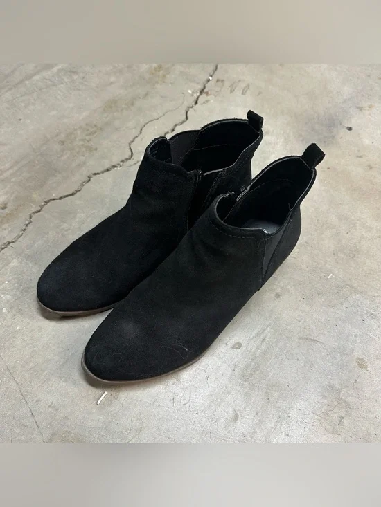 Market & Spruce Black Suede Ankle Booties 🇺🇸