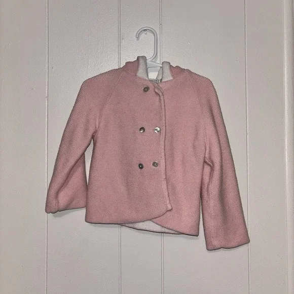 Fleurisse Baby Girl Pink Knit Sweater Heavier Size 12 Months $145‎ Retail France
