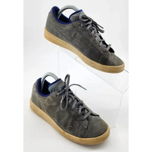 Nike Classic CS‎ Gray Blue Suede Youth Tennis Shoe Size 5Y 719448-003