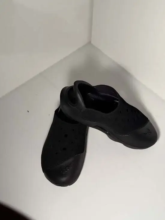 Nike Aqua Swoosh Kids Slip-On Clog Sandals Black Anthracite White