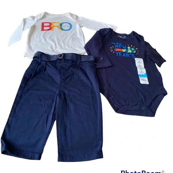 ⭐️NWT 3 Piece Bundle 2 Onesies & 1 Pants⭐️