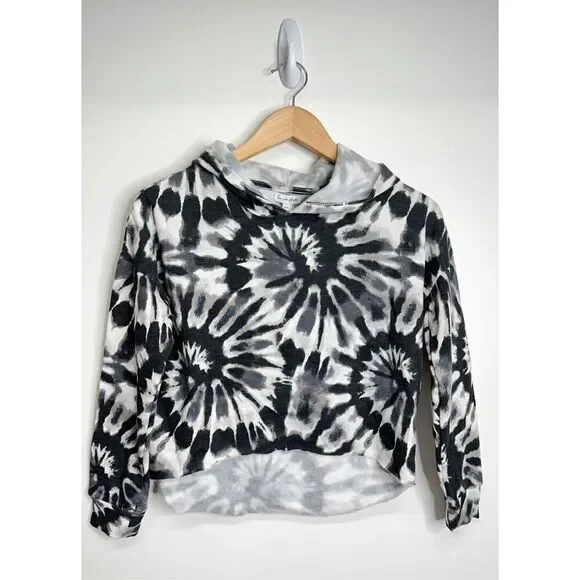 Love Five Sweater‎ Womens Cropped Tie Dye Hoodie Size Large NWT