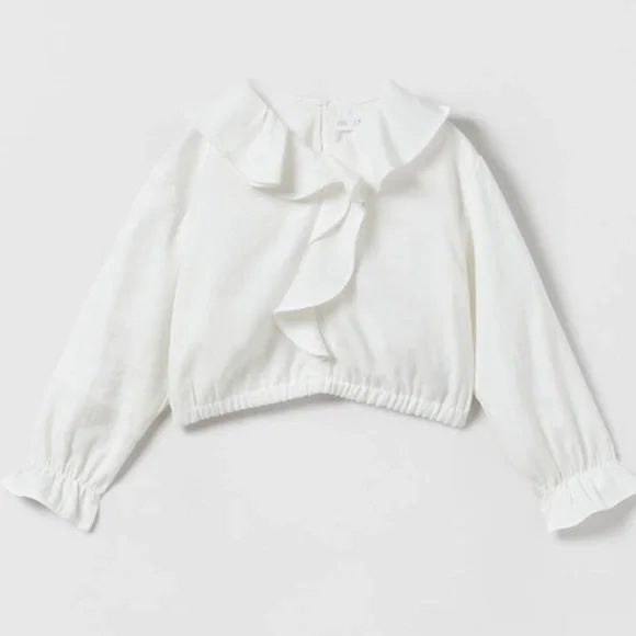 Zara Fluid Ruffled Blouse