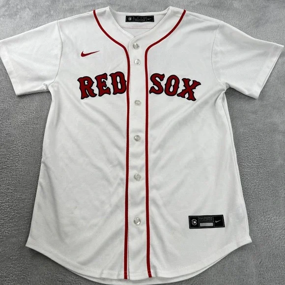 Nike White Red Boston Red Sox Jersey