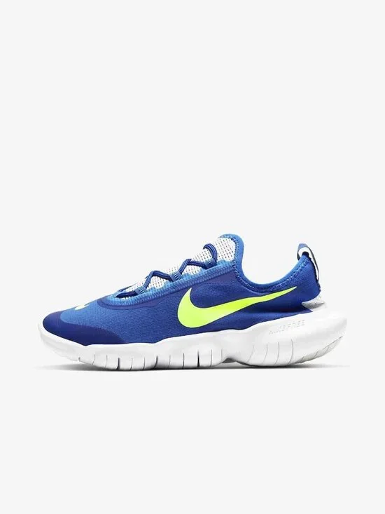 Nike Free RN 5.0 (GS)  Girls Comfortable Running Shoes CJ2079 400 Top off box