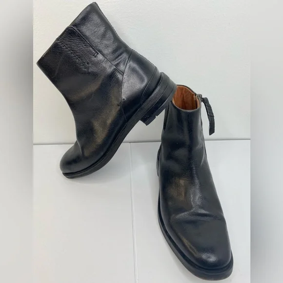 FRANCO SARTO Mist Black Leather Women's Boots