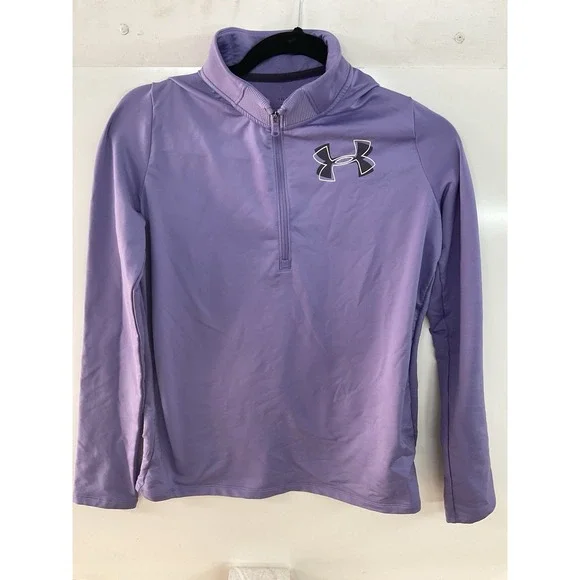 Under Armour - ColdGear Half Zip‎ Sweatshirt - Girls - YXL - Purple