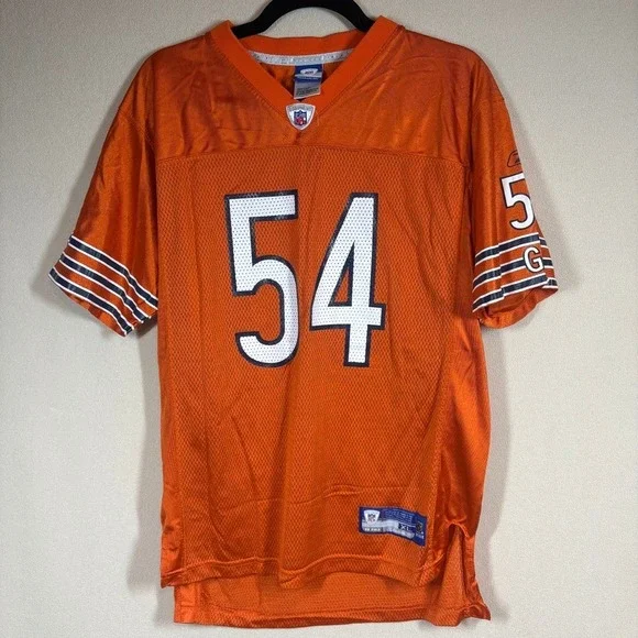 Chicago Bears‎ Brian Urlacher $54 Reebok Jersey Youth XL Orange NFL On Field