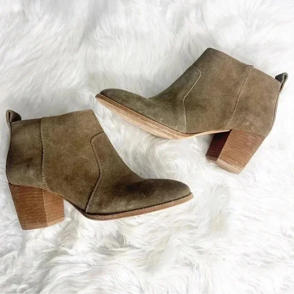 Madewell Women’s Ankle Suede Leather The Brenner Boot Size 6